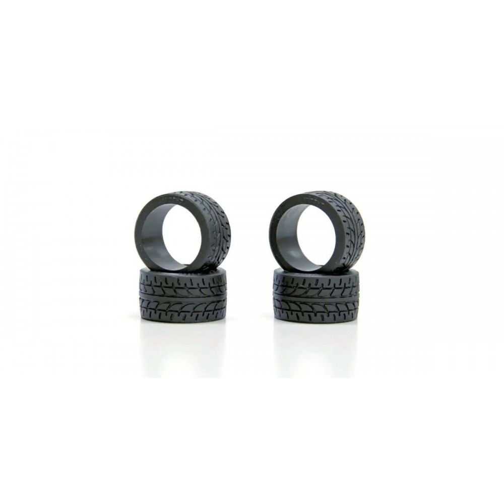 KYOSHO MZW38-20B Mini-Z Racing Radial Tyres 20 Shore - Wide (4pcs)