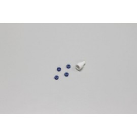 KYOSHO MZW13BL MINI-Z Nyloc Alu Wheel Nut Blue (4pcs) 