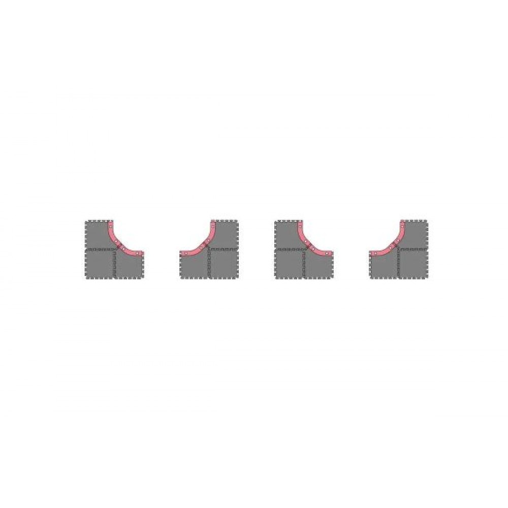 KYOSHO Mini-Z Grand Prix Circuit30 Large Corner Set (12pcs)