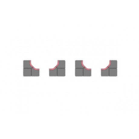 KYOSHO Mini-Z Grand Prix Circuit30 Large Corner Set (12pcs)