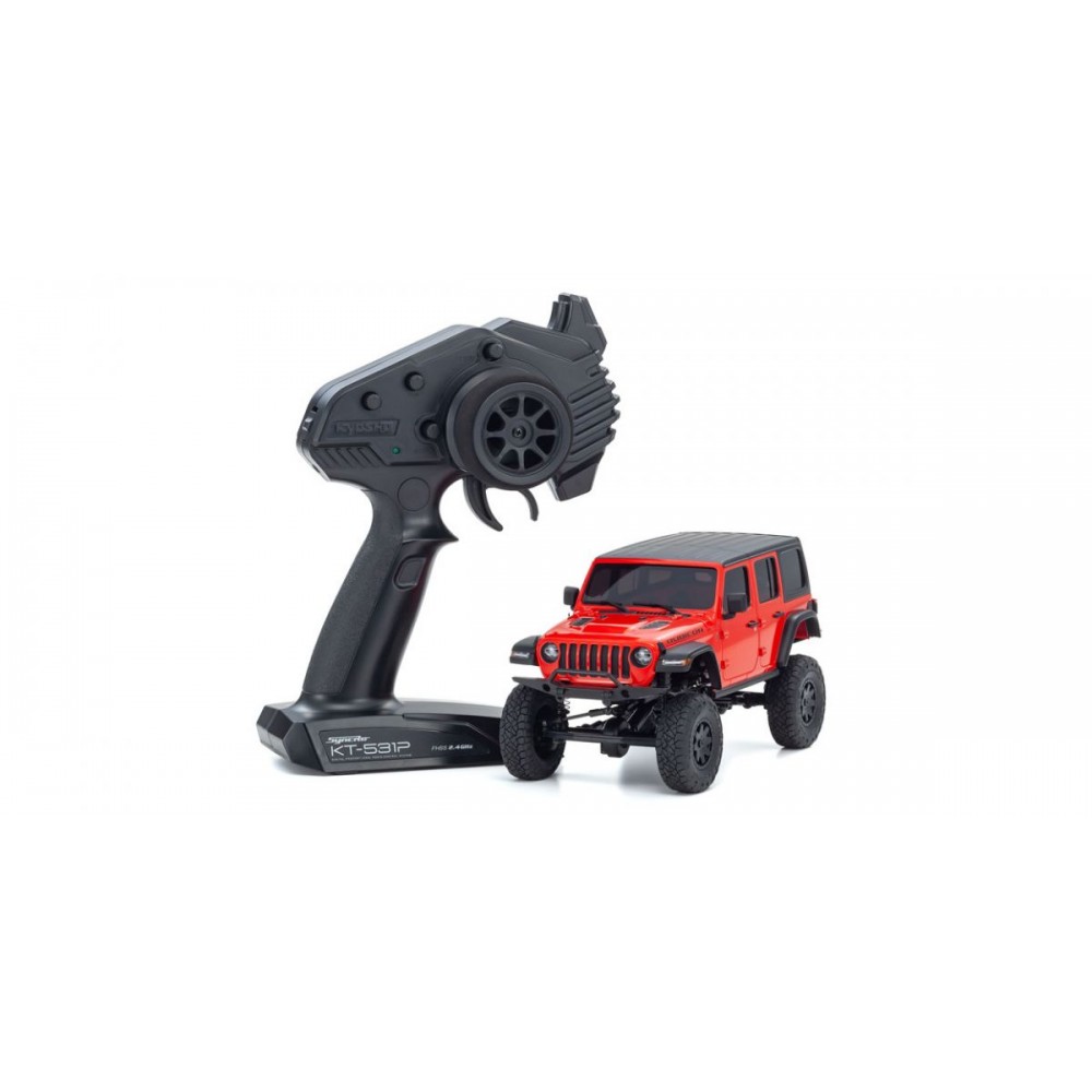 KYOSHO Mini-Z 4X4 MX-01 Jeep Wrangler Rubicon Firecracker Red (KT531P)