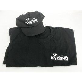KYOSHO T-Shirt & Jockey Hat w/"Kyosho" logo RED&BLACK 