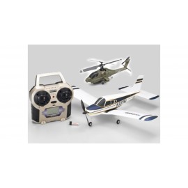 KYOSHO Minium Combo Offers, Cherokee KIT + Apache Helicopter RTF + Battery 