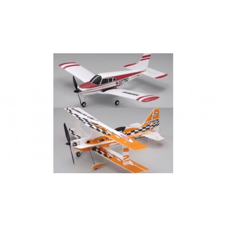 KYOSHO Combo set !!! MINIUM AD PIPER CHEROKEE READY 10751RS RED + MINIUM AD PROFILE ULTIMATE PIP KIT 10773B