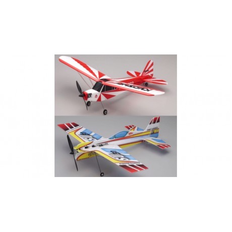 KYOSHO Combo set !!! MINIUM AD CLIPPEDWING CUB READYSET (RED) 10752RS-CRB + MINIUM AD PROFILE SUKHOI SU-31 PIP KIT 10772B