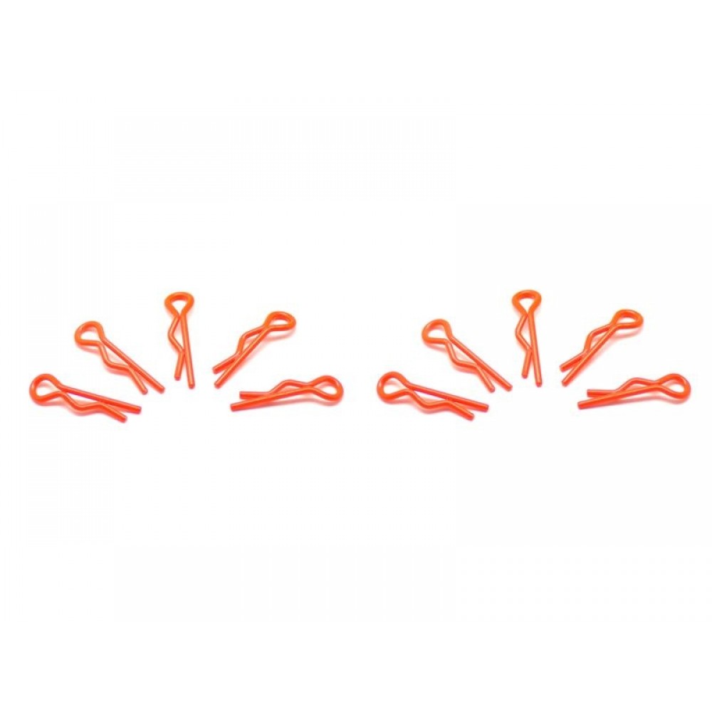 ARROWMAX small BODY CLIPS 1/10 - fluorescent red (10pcs)