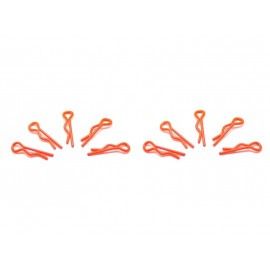 ARROWMAX small BODY CLIPS 1/10 - fluorescent red (10pcs) 