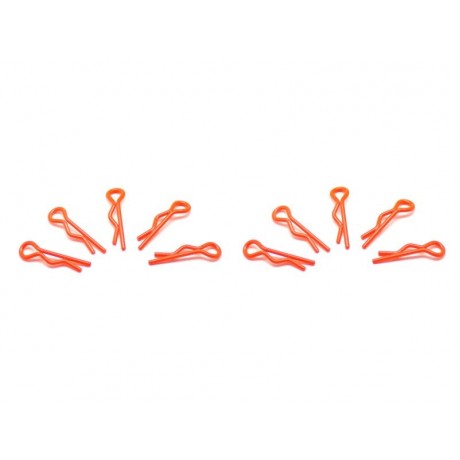 ARROWMAX small BODY CLIPS 1/10 - fluorescent red (10pcs)