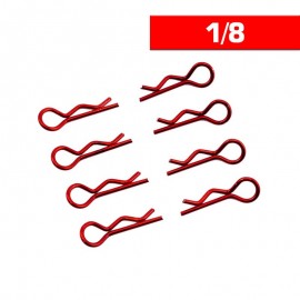 ULTIMATE BODY CLIPS 1/8 L&R RED (8pcs)