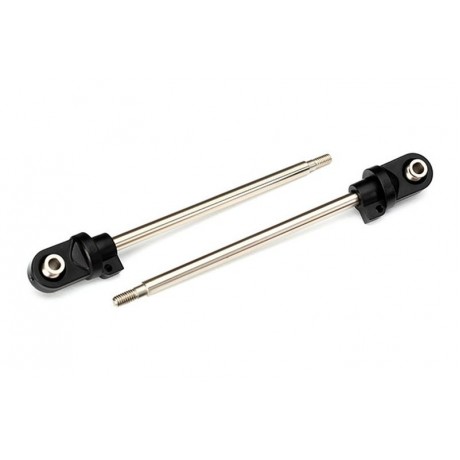 TRAXXAS 7763 Shock shafts, GTX, 110mm (assembled with rod ends & hollow balls) (steel, chrome finish) (2pcs)