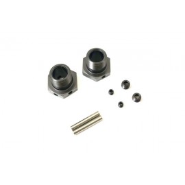 KYOSHO IFW625N Wheel Hub Inferno MP9-MP10 Gun Metal Narrow (2pcs)