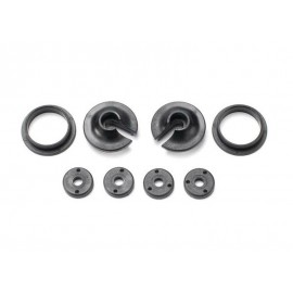 TRAXXAS 3768 Spring retainers upper & lower (2pcs) piston head set (2-hole (2pcs) 3-hole (2pcs)
