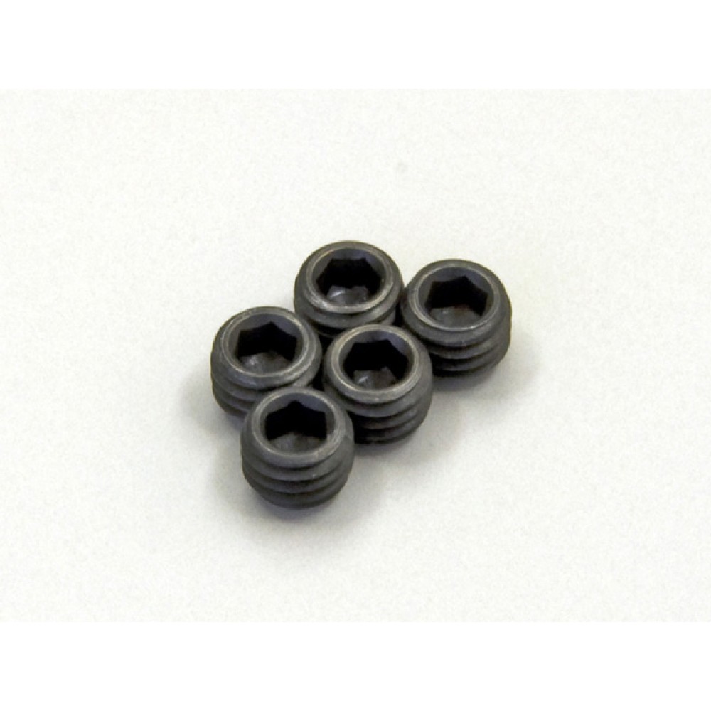 KYOSHO 1-S55004 Metallic Headless Set Screws M5x4mm (5pcs) 