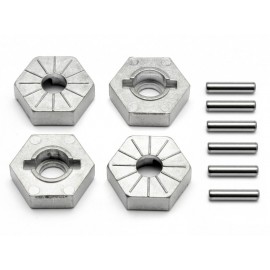 HPI 86804 HEX WHEEL HUB 17MM (SILVER) (4psc) 