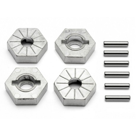 HPI 86804 HEX WHEEL HUB 17MM (SILVER) (4psc)