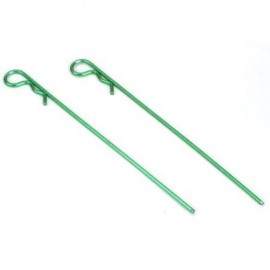 DYNAMITE Anodized BODY CLIPS 80mm green  (2pcs)  