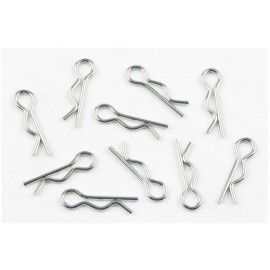KYOSHO BODY CLIPS RETAINING PINS 1/8 LARGE SILVER  (10pcs)  