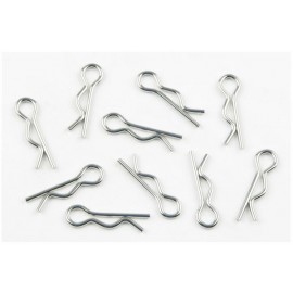 KYOSHO BODY CLIPS RETAINING PINS 1/8 LARGE SILVER  (10pcs) 