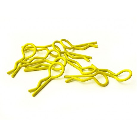 H-SPEED BODY CLIPS 1/10 yellow (10pcs)