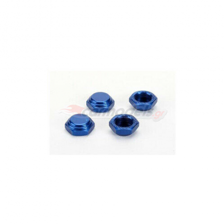 ARGUS Serrated Cap Nut M12*1.25 Blue Alumina material (4pcs)