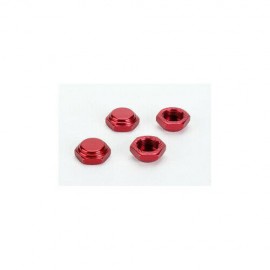 ARGUS Serrated Cap Nut M12*1.0 Red  Alumina material  (4pcs) 