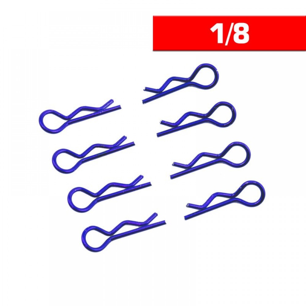 ULTIMATE BODY CLIPS 1/8 L&R BLUE (8pcs)
