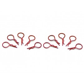 ARROWMAX big body clip 1/10 - metallic red  (10pcs)  