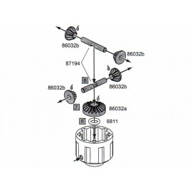 HPI 4 BEVEL GEAR DIFFERENTIAL CONVERSION SET (1 SET) 