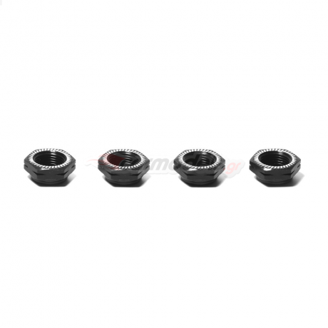 ARGUS Serrated Cap Nut M12*1.0 Black Alumina material (4pcs)