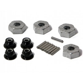 HPI HEX WHEEL HUB 14MM  SILVER  (4pcs) 