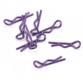 CORE-RC Small BODY CLIPS 1/10 METALLIC PURPLE (8pcs)  