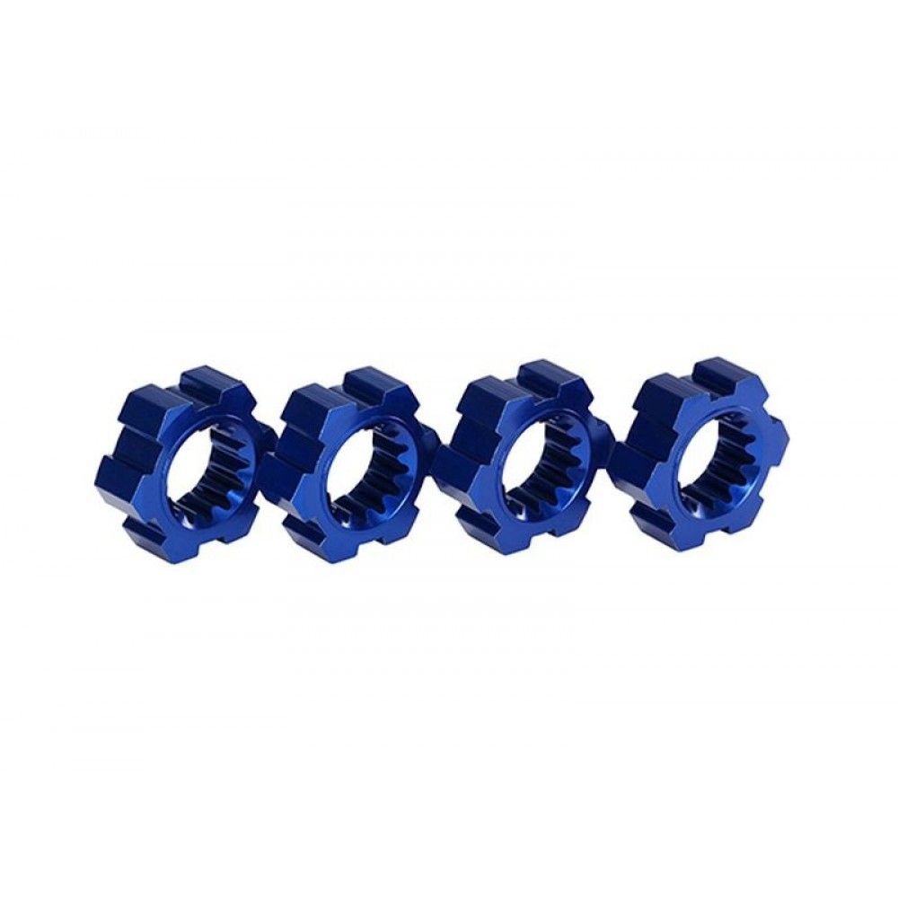 TRAXXAS 7756X wheel hubs aluminium Blue (4pcs)  