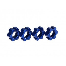 TRAXXAS 7756X wheel hubs aluminium Blue (4pcs)   