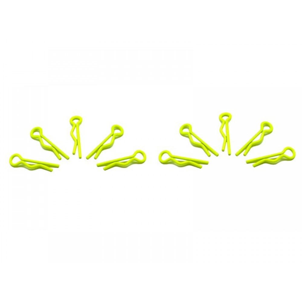 ARROWMAX BODY CLIPS small 1/10 - fluorescent yellow (10pcs) 