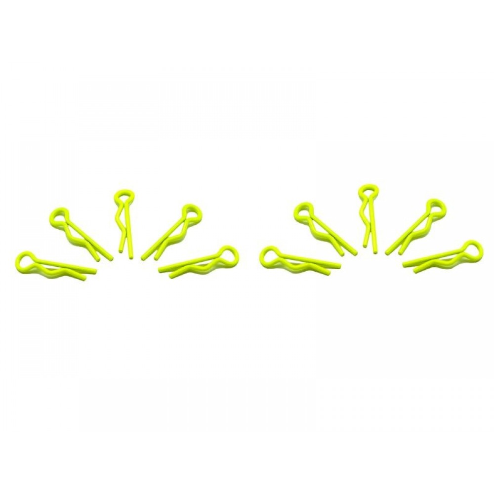 ARROWMAX BODY CLIPS small 1/10 - fluorescent yellow (10pcs) 