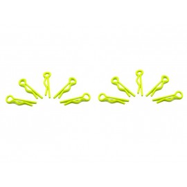 ARROWMAX BODY CLIPS small 1/10 - fluorescent yellow (10pcs)  