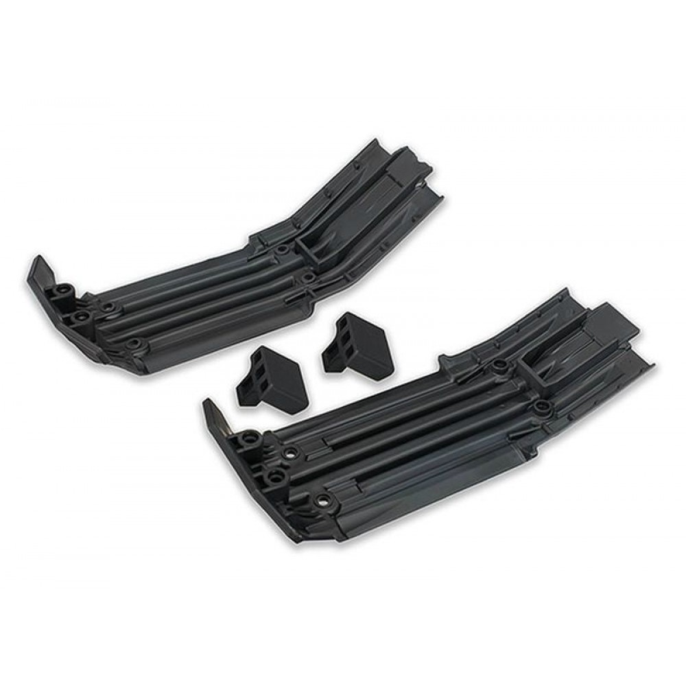 TRAXXAS 7744 Skidplate, front (1), rear (1) rubber impact cushion (2pcs)