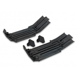 TRAXXAS 7744 Skidplate, front (1), rear (1) rubber impact cushion (2pcs) 