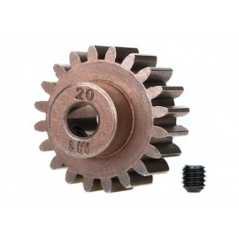 TRAXXAS 6494X Gear 20-T pinion (1.0 metric pitch) (fits 5mm shaft) set screw (for use only with steel spur gears) 