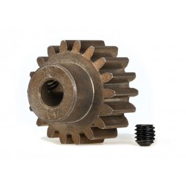 TRAXXAS 6491X Gear 18-T pinion (1.0 metric pitch) (fits 5mm shaft) set screw (for use only with steel spur gears) 