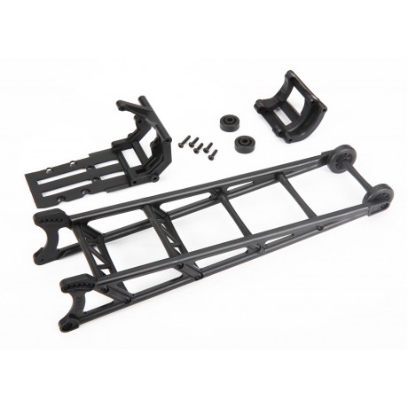 TRAXXAS 9460 Wheelie bar, black (assembled)/ wheelie bar mount