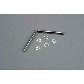 TRAXXAS 3740 Suspension pins, 2.5x31.5mm (king pins) w/ E-clips (2) (strengthens caster blocks)