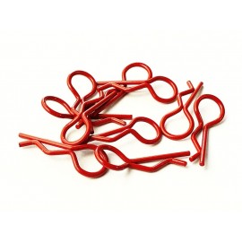 H-SPEED BODY CLIPS 1/10 RED (10pcs)