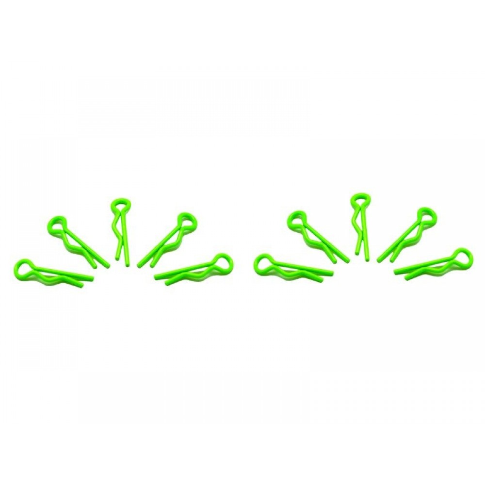 ARROWMAX BODY CLIPS small 1/10 - fluorescent green (10pcs) 