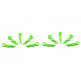 ARROWMAX BODY CLIPS small 1/10 - fluorescent green (10pcs)  