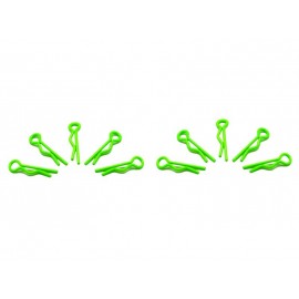 ARROWMAX BODY CLIPS small 1/10 - fluorescent green (10pcs) 