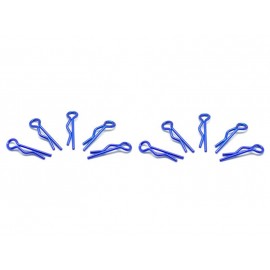 ARROWMAX BODY CLIPS SMALL 1/10 - metallic blue (10pcs)  