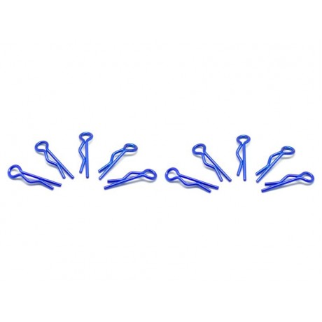 ARROWMAX BODY CLIPS SMALL 1/10 - metallic blue (10pcs) 