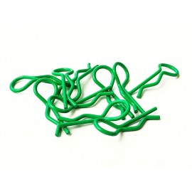 H-SPEED BODY CLIPS 1/10 GREEN (10pcs) 