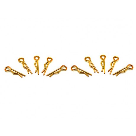 ARROWMAX BODY CLIPS SMALL 1/10 GOLD (10pcs)